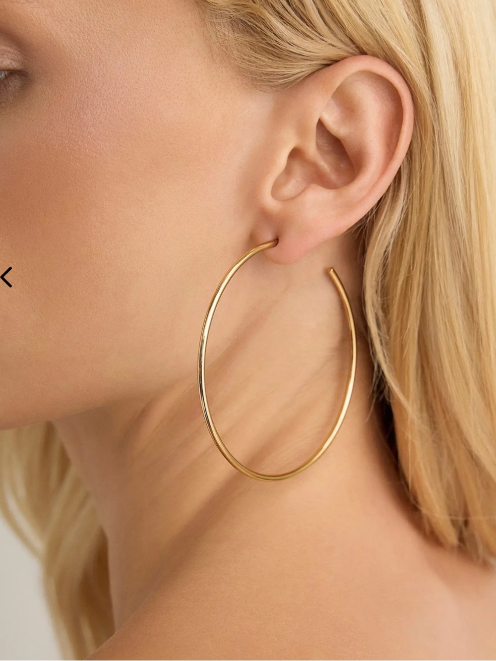 Jennifer Fisher 2.5 inch Thread Hoops in Silver - Picture 6 of 6